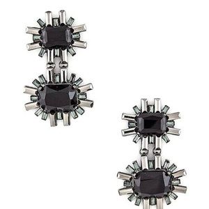 Black & Blue-Green Elegant Earrings, NWT